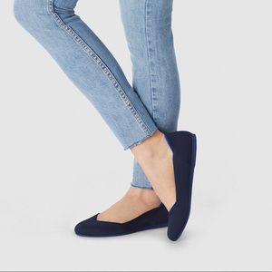 Rothy’s navy blue flats